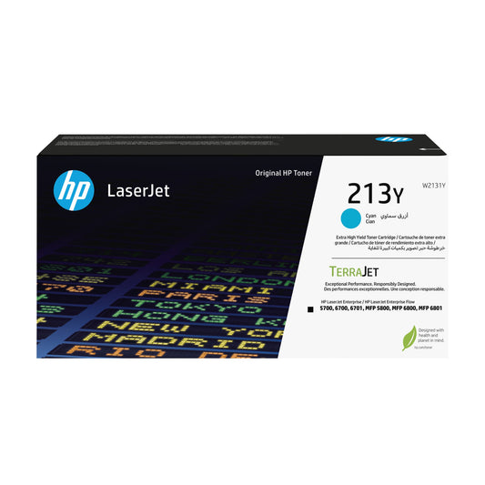HP W2131Y/213Y Cyan Toner Cartridge (12K pages)