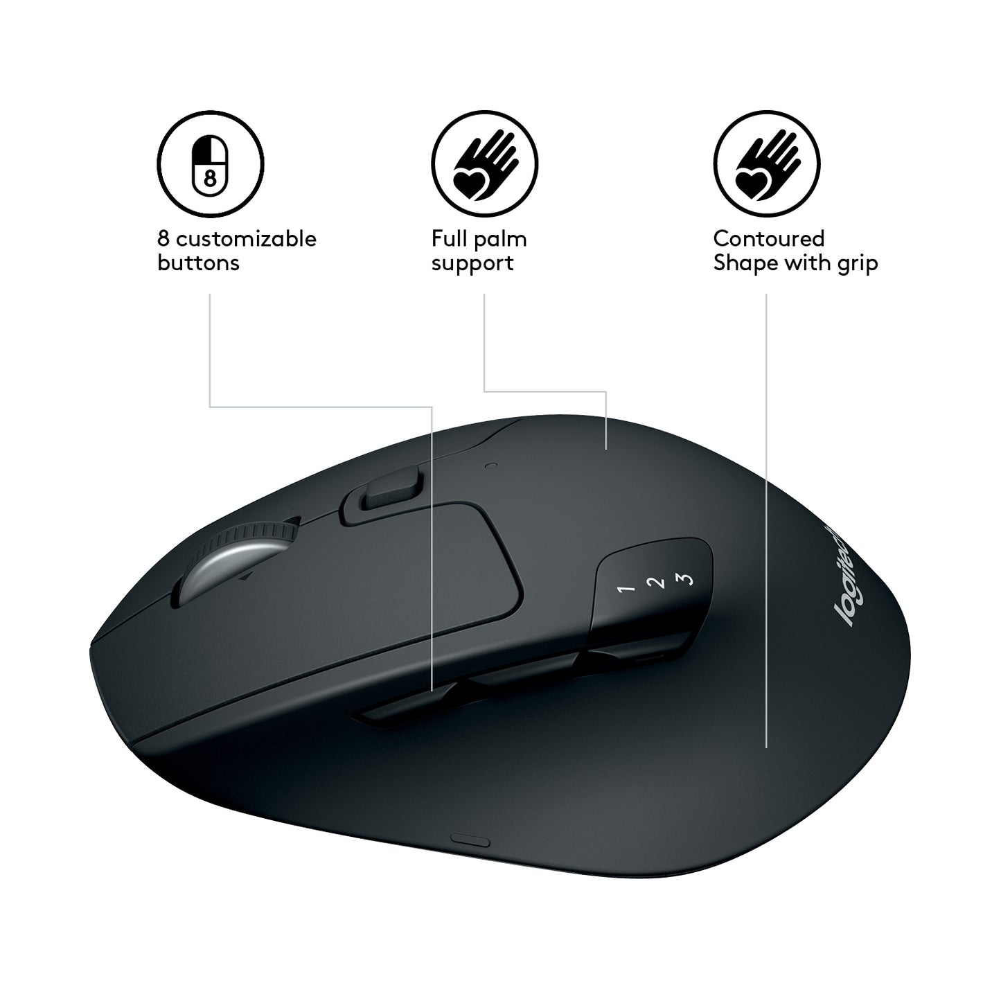 Logitech M720 Triathlon Wired Mouse