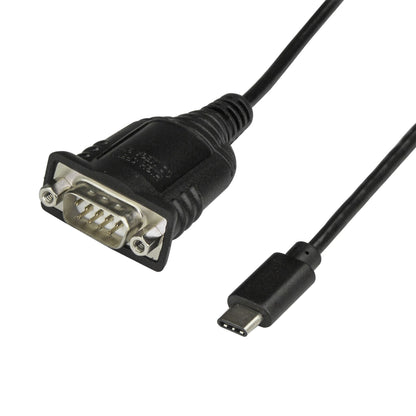 StarTech.com USB C to Serial Adapter Cable with COM Port Retention - 16" (40cm) USB