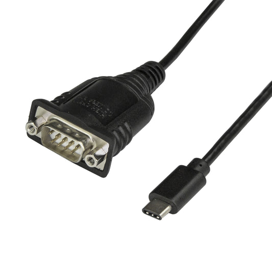 StarTech.com USB C to Serial Adapter Cable with COM Port Retention - 16" (40cm) USB