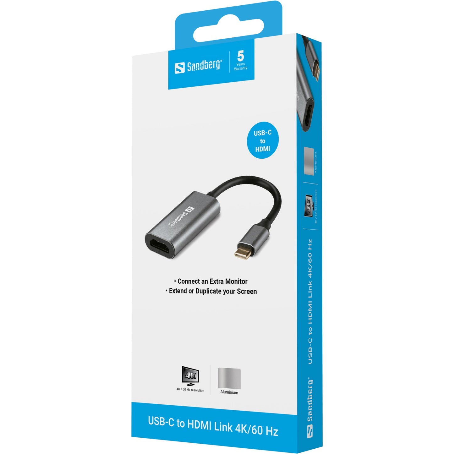 Sandberg USB-C to HDMI Link 4K/60 Hz Cable