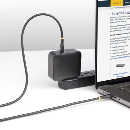 StarTech.com 10ft (3m) USB-C Charging Cable, Charge & Sync, 240W (5A) PD EPR, USB (Black)