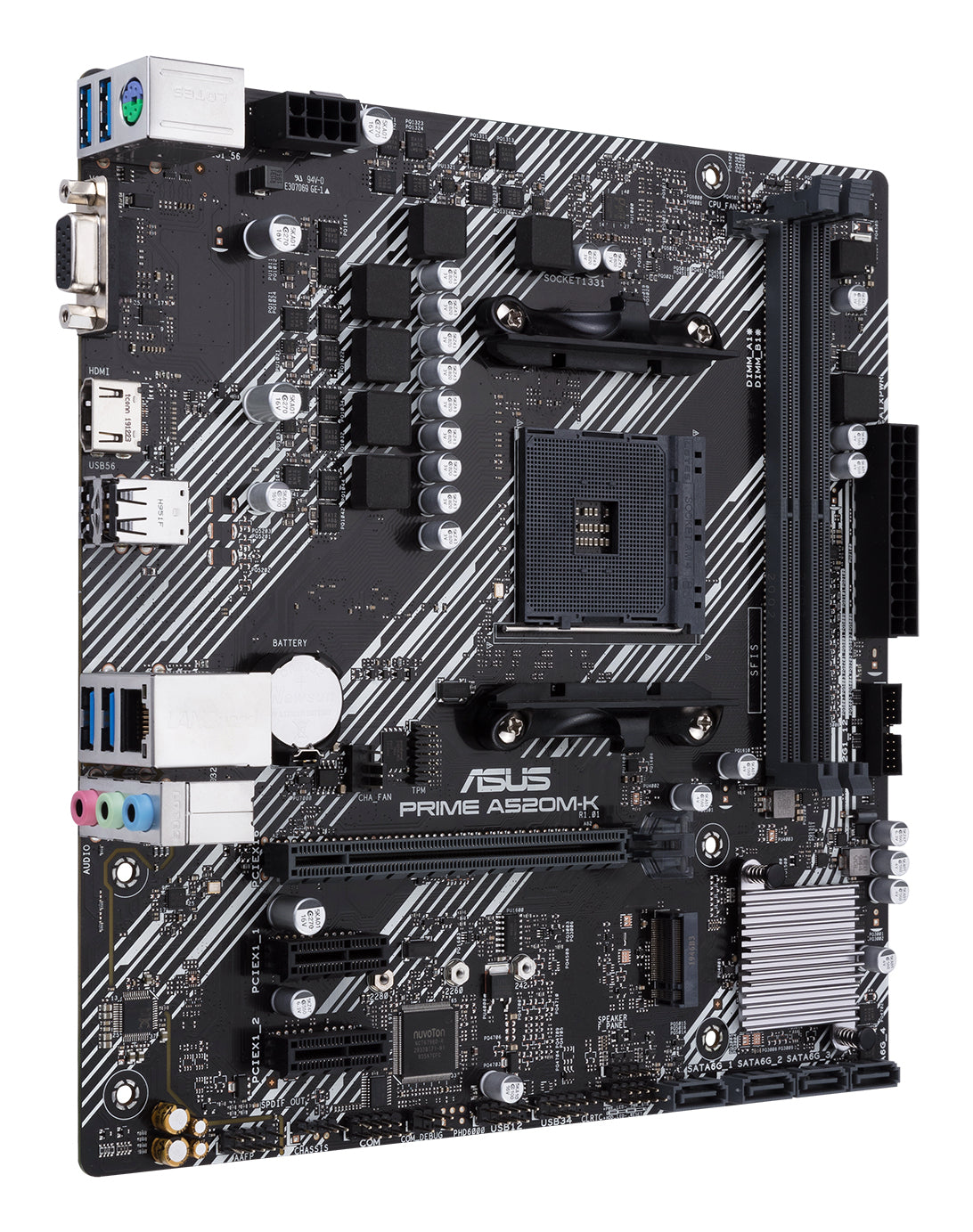 ASUS PRIME A520M-K AMD A520 Socket AM4 micro ATX Motherboard