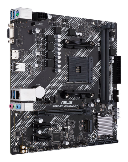 ASUS PRIME A520M-K AMD A520 Socket AM4 micro ATX Motherboard