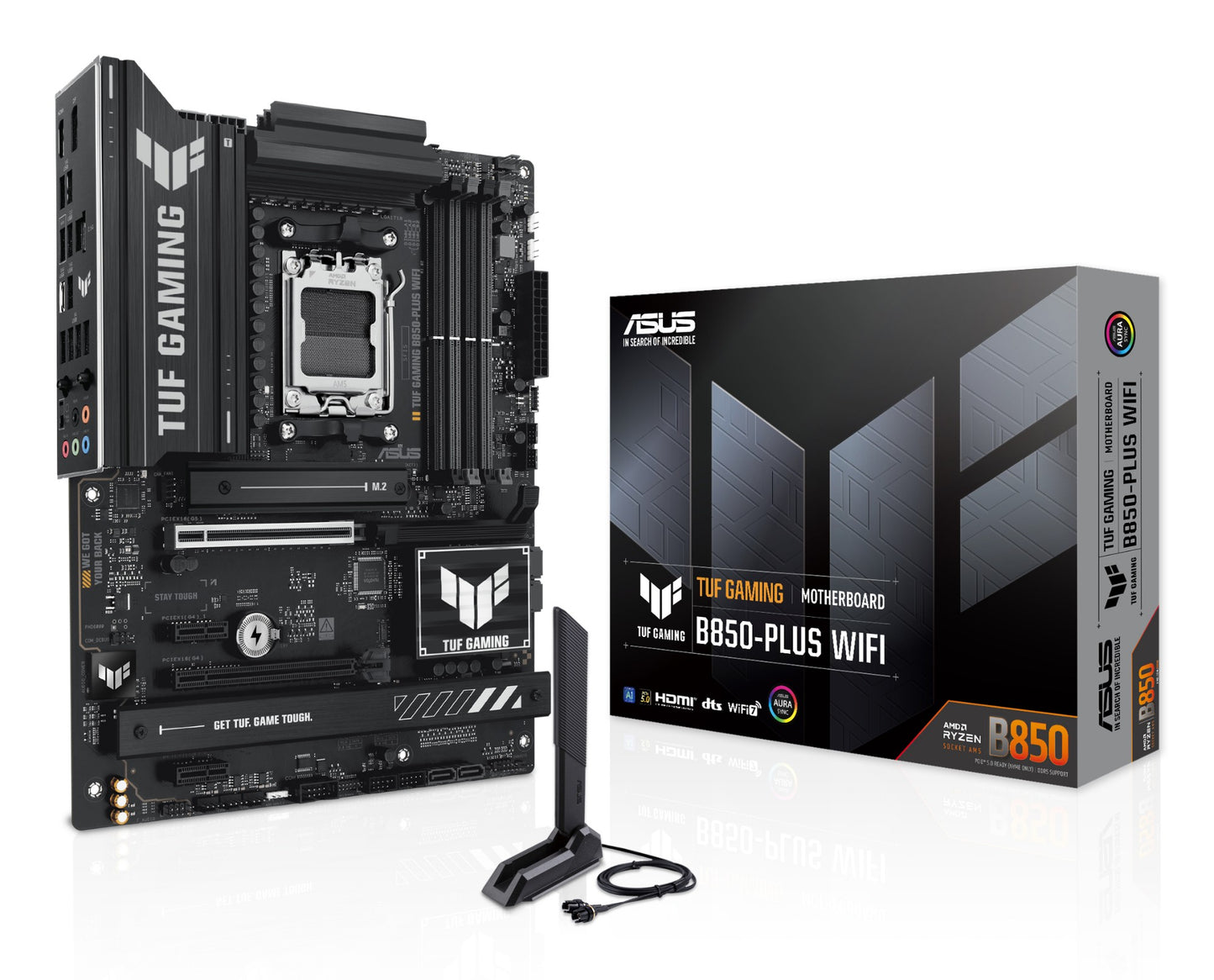 ASUS TUF GAMING B850-PLUS WIFI AMD B850 Socket AM5 ATX Motherboard