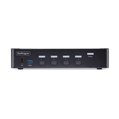 StarTech.com 4-Port DisplayPort KVM Switch, 8K 60Hz / 4K 144Hz, Single Display, DP