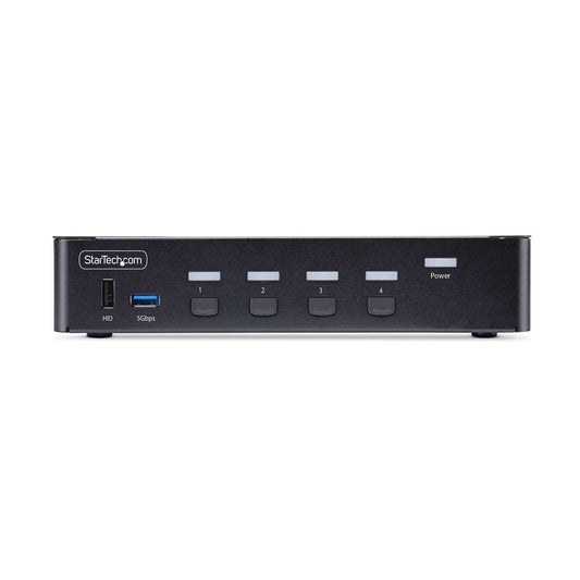 StarTech.com 4-Port DisplayPort KVM Switch, 8K 60Hz / 4K 144Hz, Single Display, DP