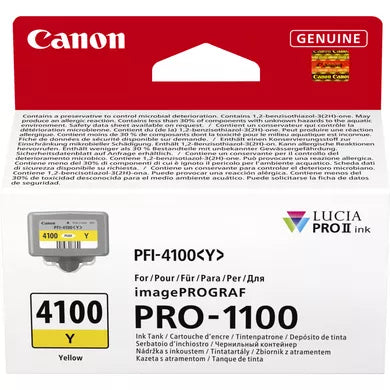 Canon 6780C001/PFI-4100Y Yellow Ink Cartridge (Canon IPF PRO-1100)