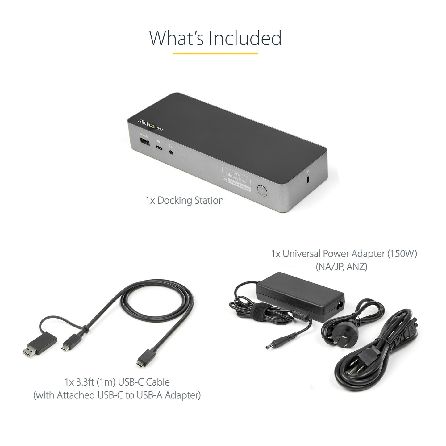 StarTech.com Universal USB-C Docking Station 100W