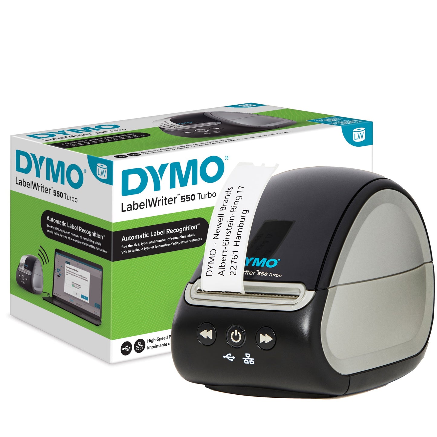 DYMO LabelWriter 550 Turbo Label Printer | Label Maker with High-Speed Direct