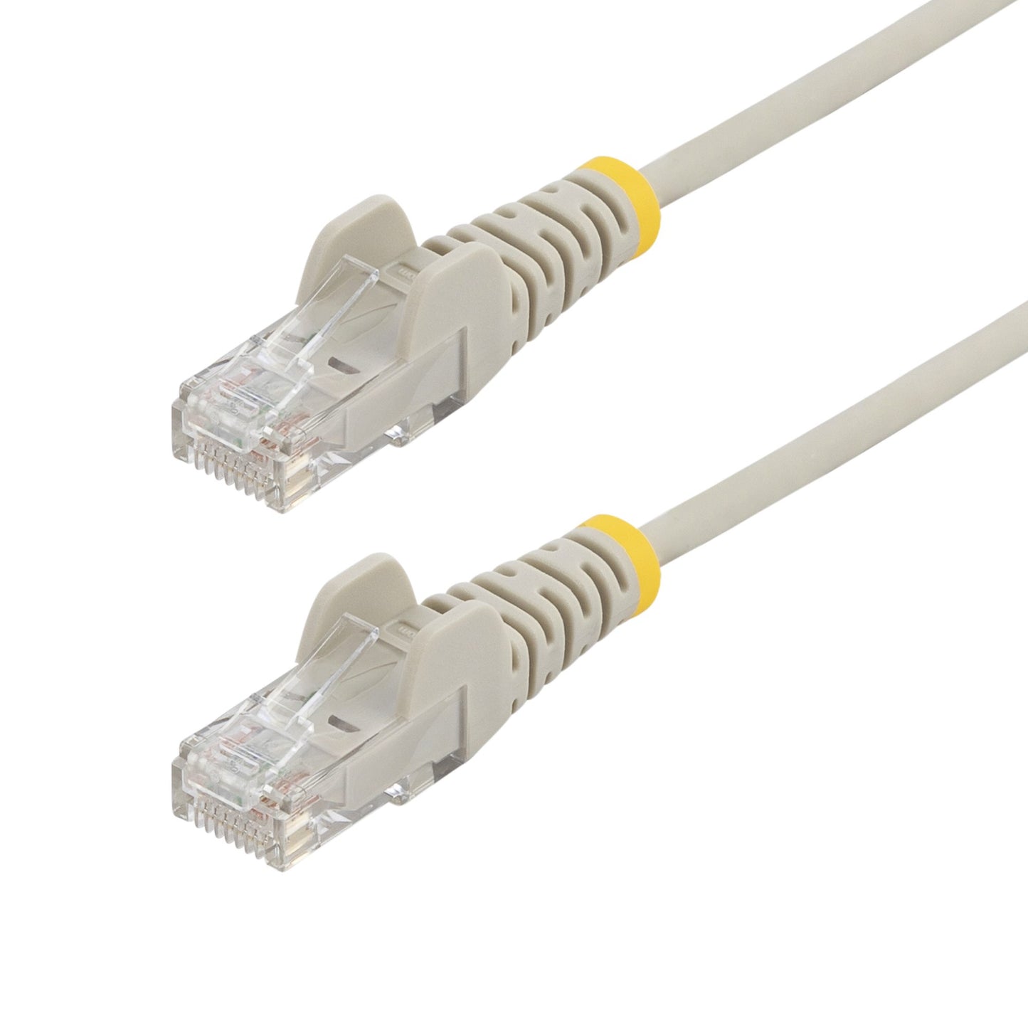 StarTech.com 15m Gray Slim CAT6 Ethernet Cable, Snagless, 100W PoE, UTP, LSZH, 28AWG