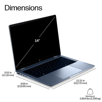 HP EBXFlG2i14AI U7 366H 14 14" Core Ultra 7 32GB 512GB SSD Laptop