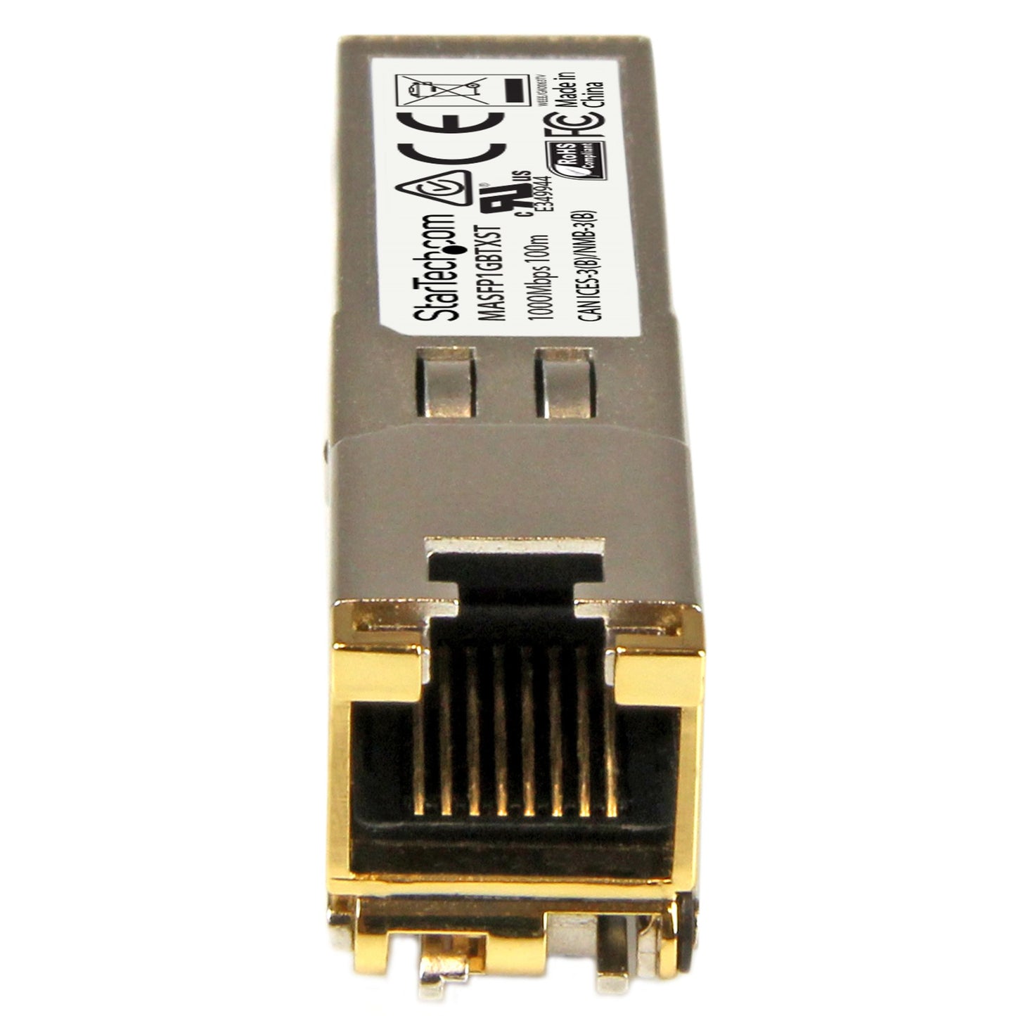 StarTech.com Cisco Meraki MA-SFP-1GB-TX Compatible SFP Module - 1000BASE-T - SFP to RJ45 Cat6/Cat5e - 10/100/1000 Mbps - RJ-45 100m - Cisco Meraki MS225, MX400, MS250 Networking