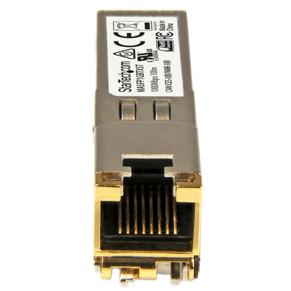 StarTech.com Cisco Meraki MA-SFP-1GB-TX Compatible SFP Module - 1000BASE-T - SFP to RJ45 Cat6/Cat5e - 10/100/1000 Mbps - RJ-45 100m - Cisco Meraki MS225, MX400, MS250 Networking