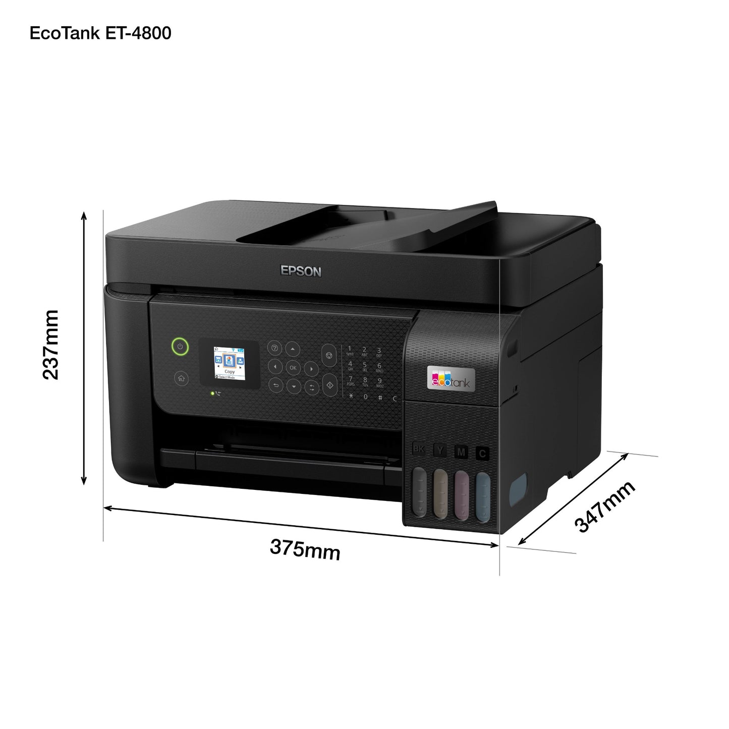 Epson EcoTank ET-4800 Inkjet A4 5760 x 1440 DPI 33 ppm Wi-Fi Printer