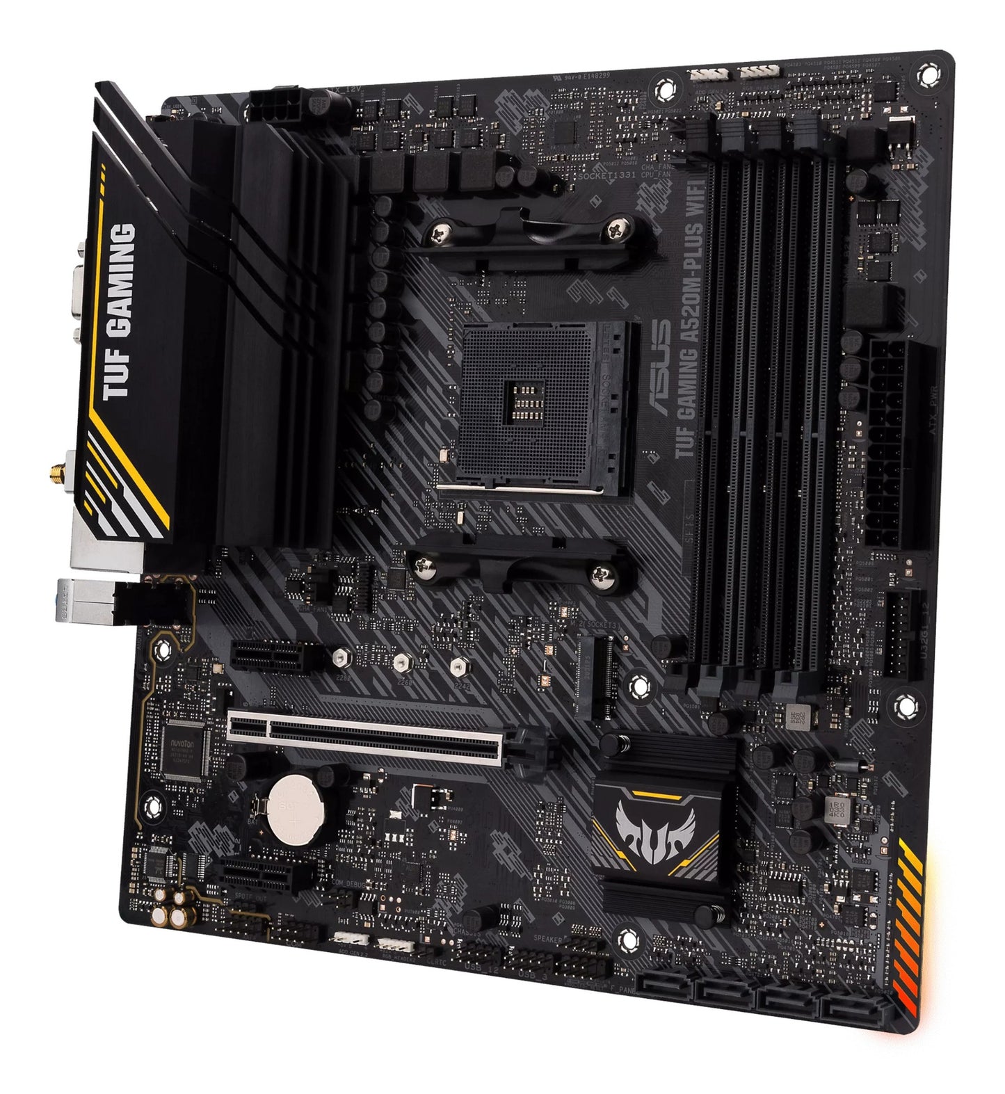 ASUS TUF GAMING A520M-PLUS WIFI AMD A520 Socket AM4 micro ATX Motherboard