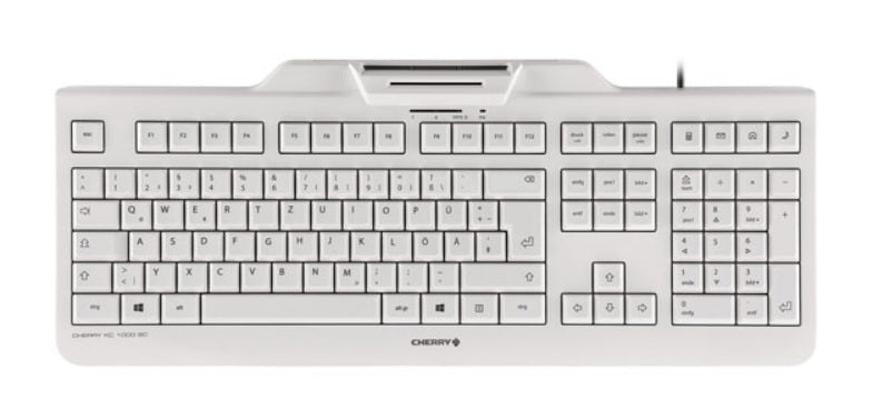 CHERRY KC 1000 SC Wired Keyboard (Grey)