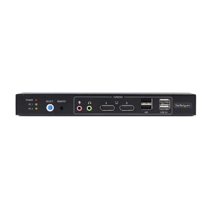 StarTech.com 2-Port Dual-Monitor DisplayPort KVM Switch with Dual View Video Matrix