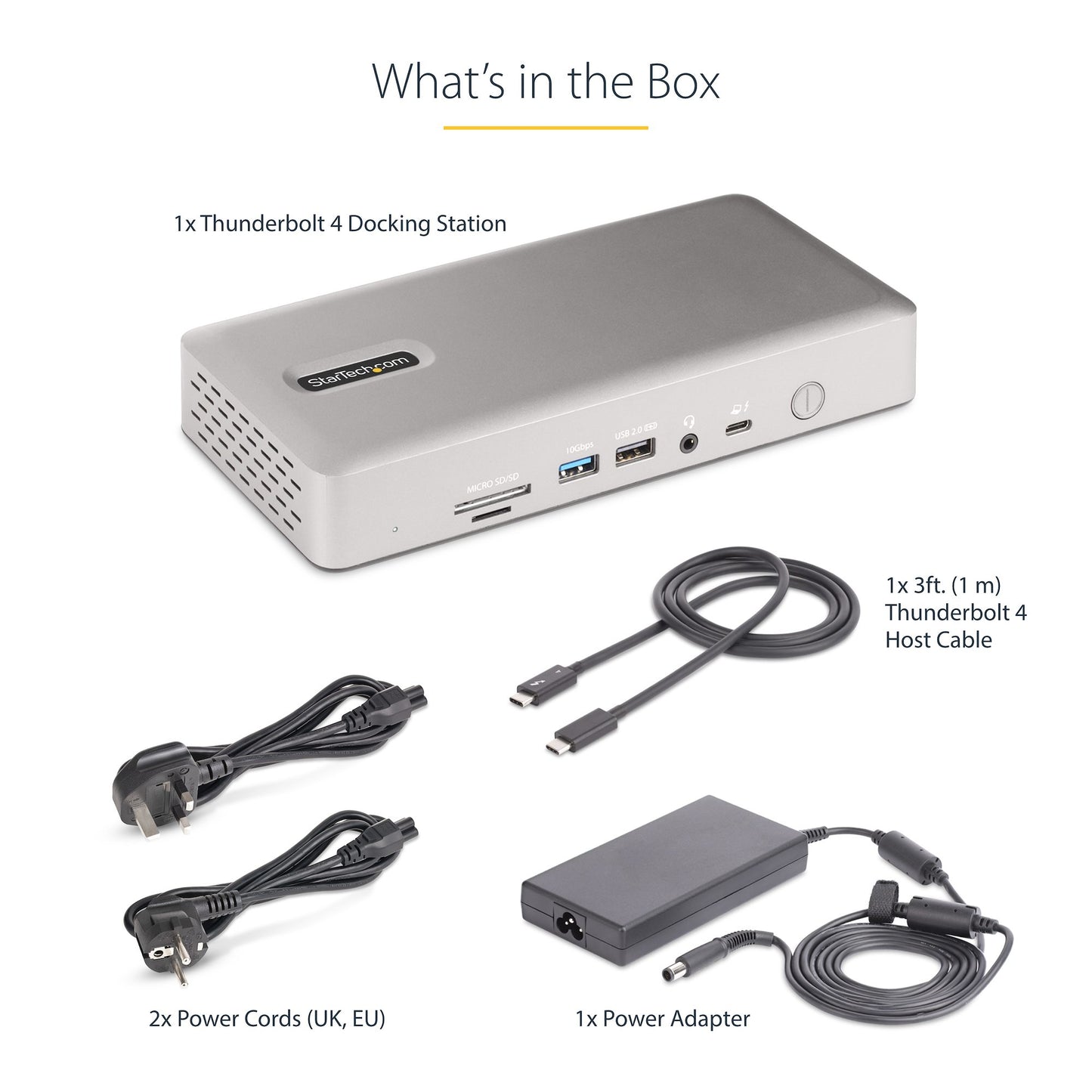 StarTech.com Universal USB4 & Thunderbolt 4 Docking Station 100W
