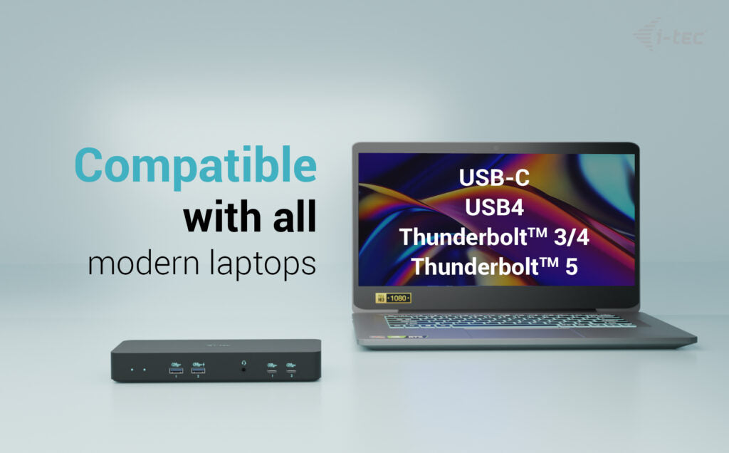 i-tec Intelligent Display + USB-C Docking Station 100W