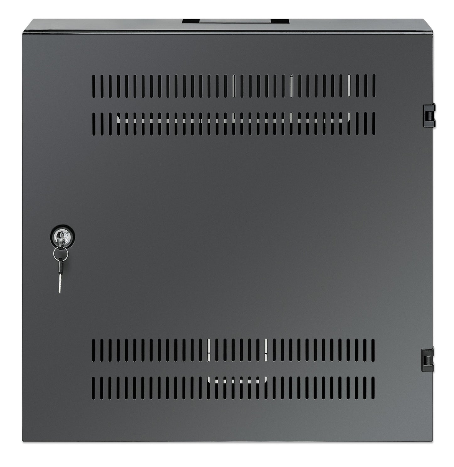 Intellinet Low-Profile 19" Wall Mount Cabinet with 4U Horizontal and 2U Vertical Rack (Black)