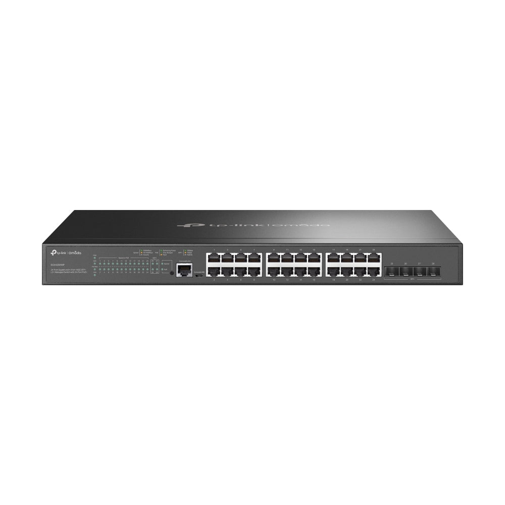 TP-LINK Omada 24-Port Gigabit and 4-Port 10GE SFP+ L2+ Switch PoE
