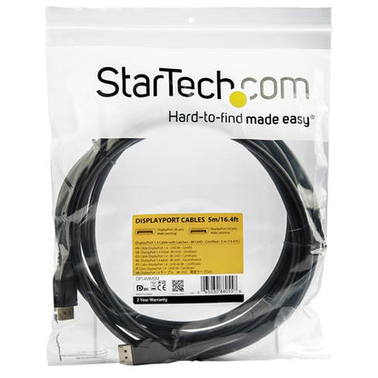 StarTech.com 16ft (5m) VESA Certified DisplayPort 1.4 Cable, 8K 60Hz HBR3 HDR, UHD