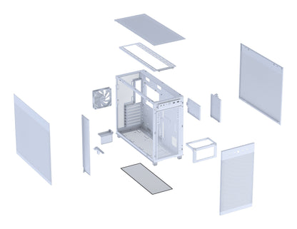 ASUS PRIME AP303 Mesh Midi Tower White PC Case