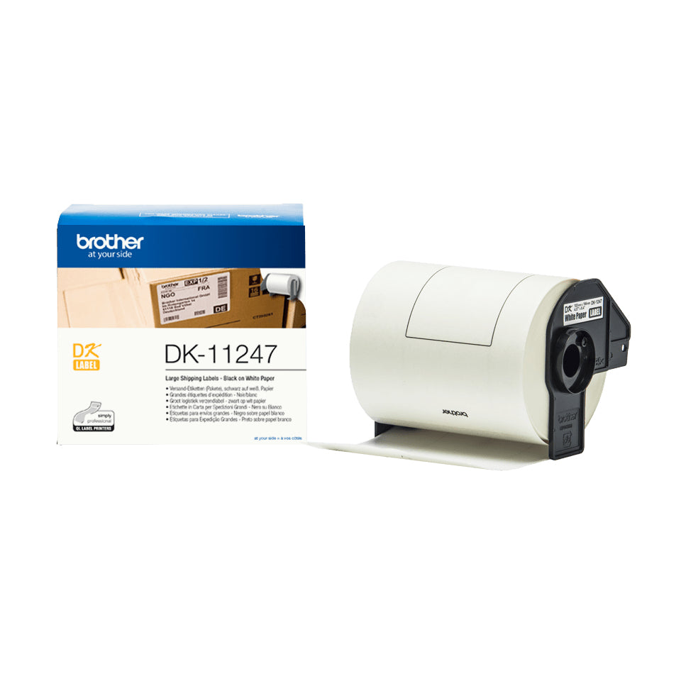 Brother DK-11247 DirectLabel Etikettes white 103mm x 164 mm 180 pcs for Brother QL Labels