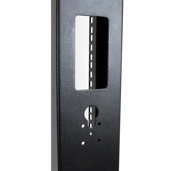 StarTech.com 42U 2-Post Open Frame Server Rack, 19in Rolling IT Rack with 661lb