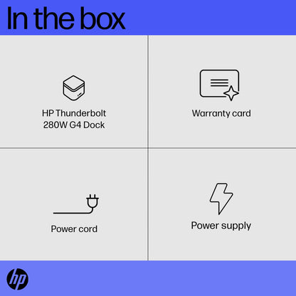 HP G4 w/Combo Cable Thunderbolt 4 Docking Station 280W