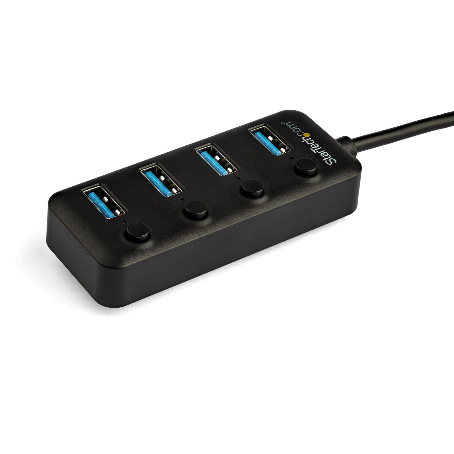 StarTech.com 4 Port Bus Powered USB C Hub with Individual On/Off Switches, USB 3.0