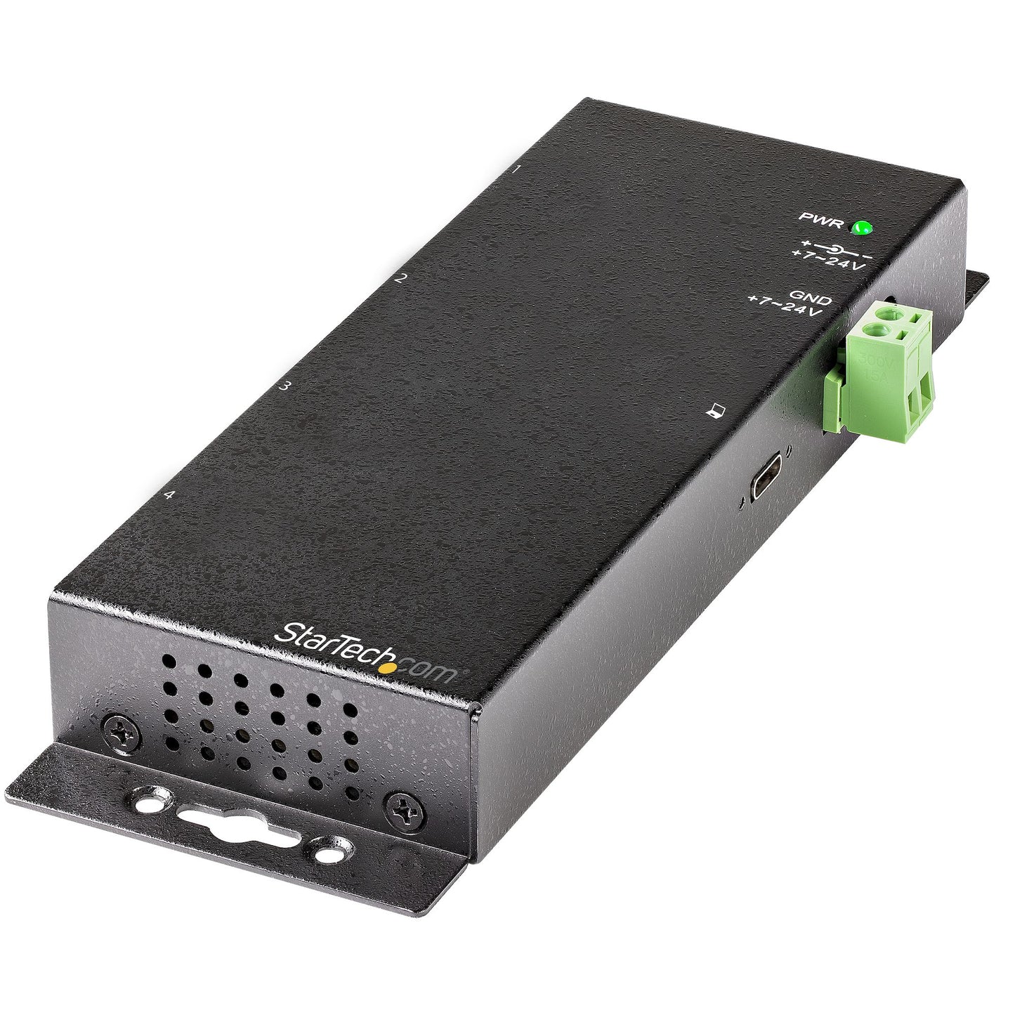 StarTech.com 4 Port USB C Hub 10Gbps - Metal Industrial USB-C Hub - 2x USB-C & 2x