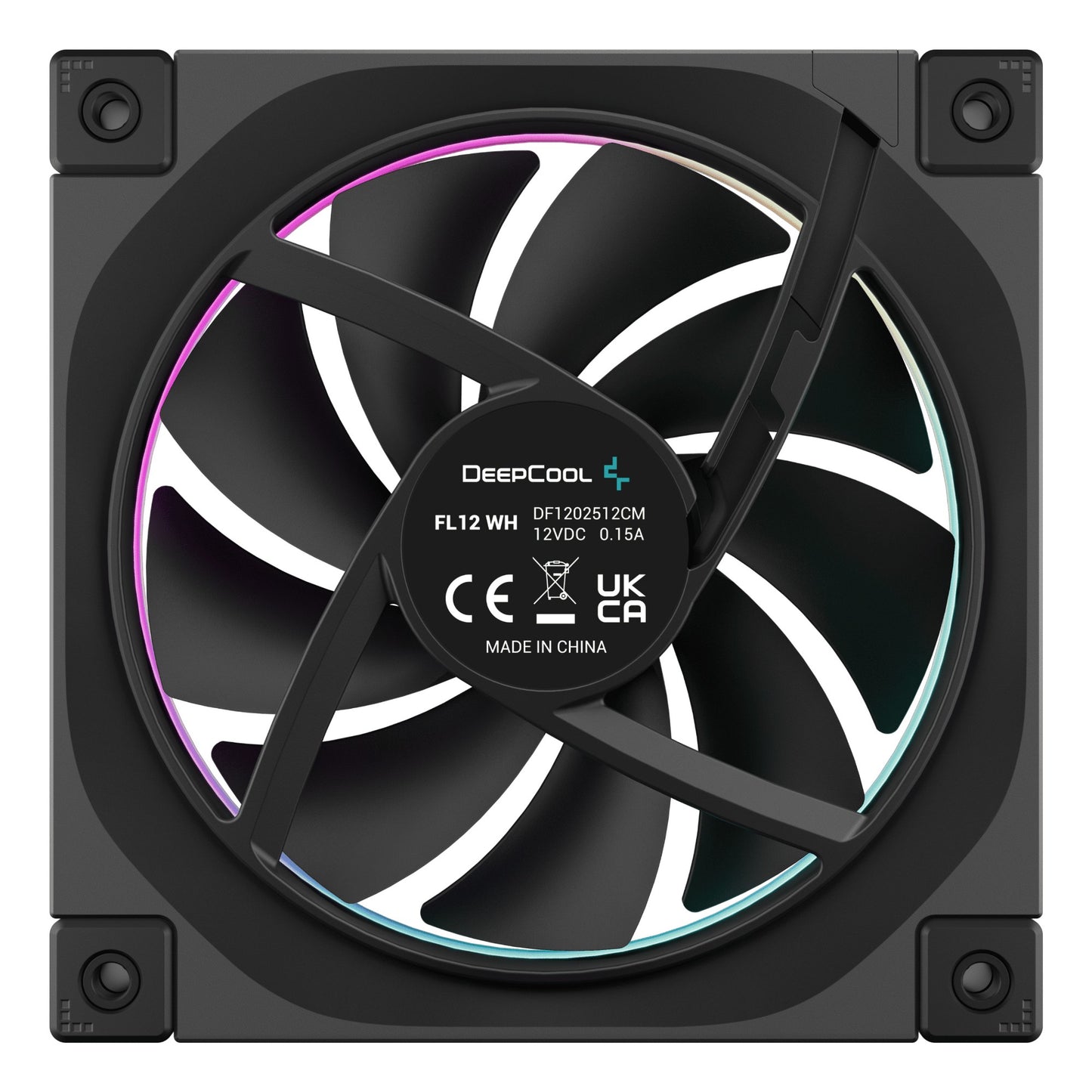 DeepCool FL12-3 in 1 Computer case Fan 12 cm Black 3 pc(s) Cooling