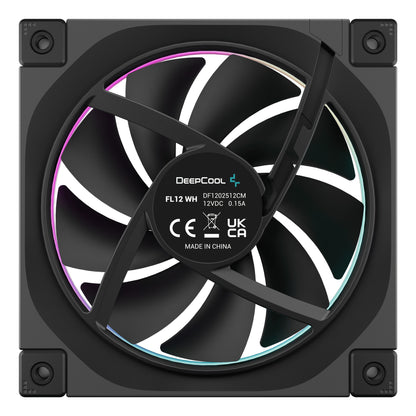 DeepCool FL12-3 in 1 Computer case Fan 12 cm Black 3 pc(s) Cooling
