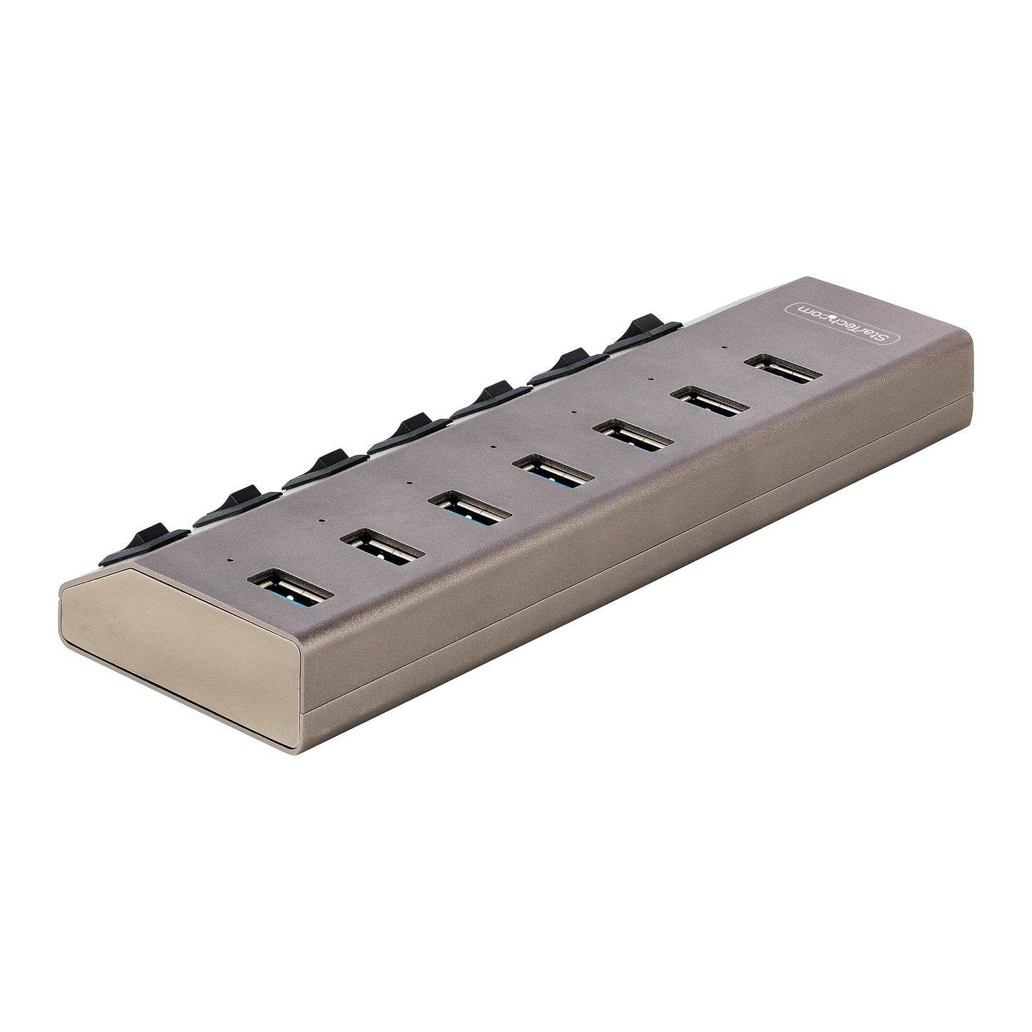 StarTech.com 7 Port Self-Powered USB C Hub with Individual On/Off Switches, USB 3.0