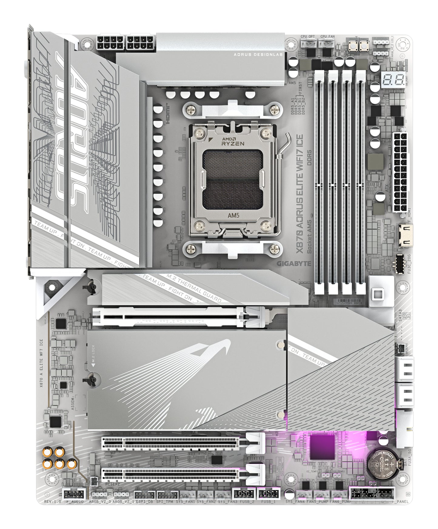 Gigabyte X870 AORUS ELITE WIFI7 ICE Motherboard