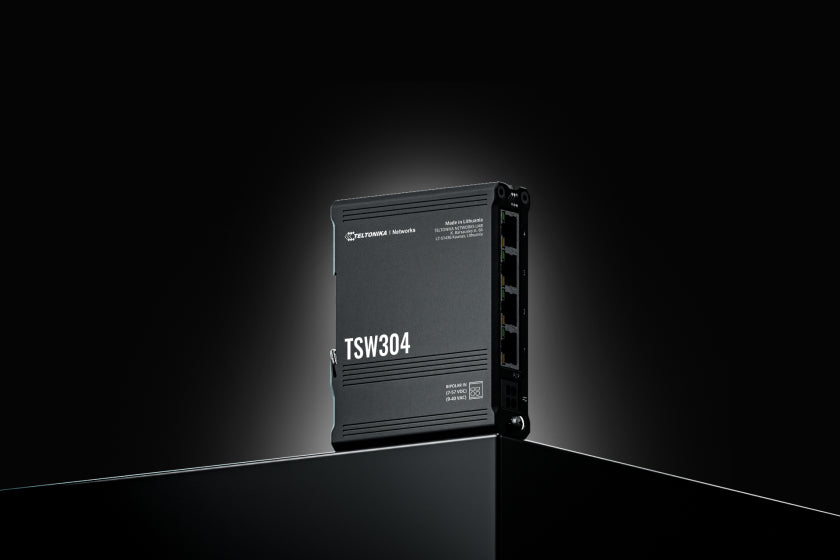 TELTONIKA TSW304 network switch Gigabit Ethernet (10/100/1000) Power over Ethernet (PoE) Black