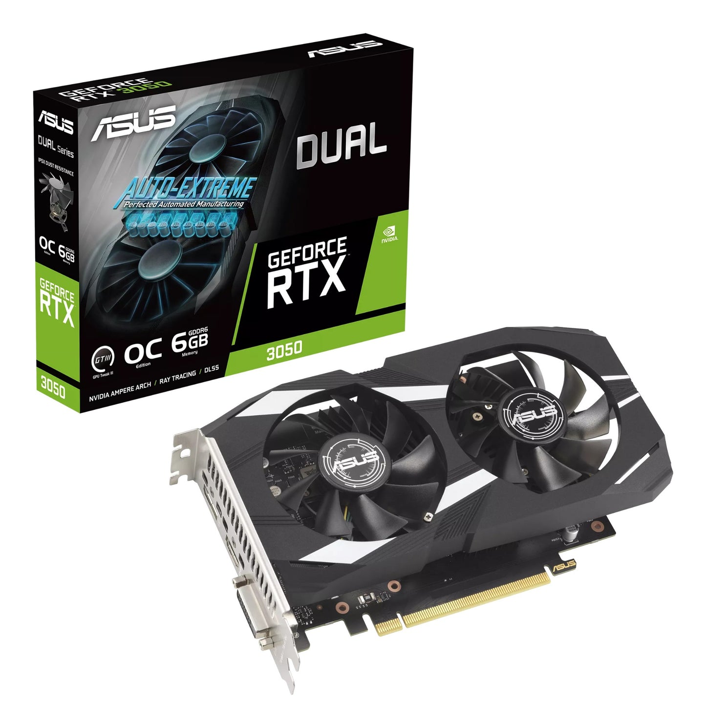 ASUS Dual GeForce RTX 3050 6GB GDDR6 Graphics Card