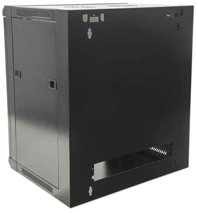 Intellinet 19" Network Cabinet - Wall Mount (Standard), 15U, 600mm Deep, Black Rack (711951)