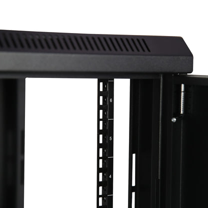 StarTech.com 2-Post 6U Wall Mount Network Cabinet with 1U Shelf, 19" Wall-Mounted Rack