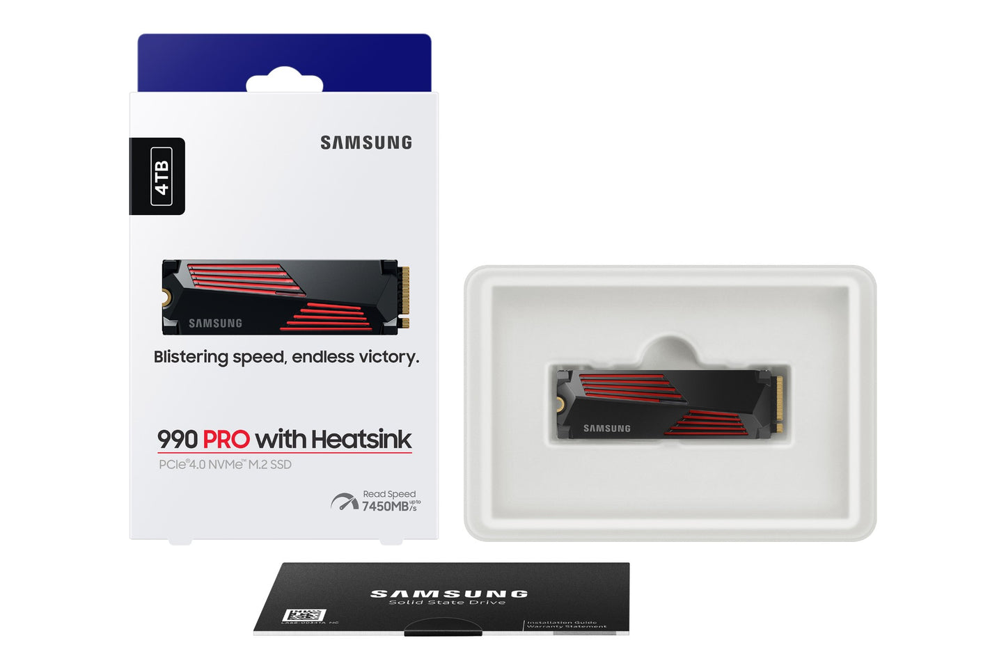 Samsung MZ-V9P4T0GW 4TB M.2 NVMe PCIe Gen4 SSD