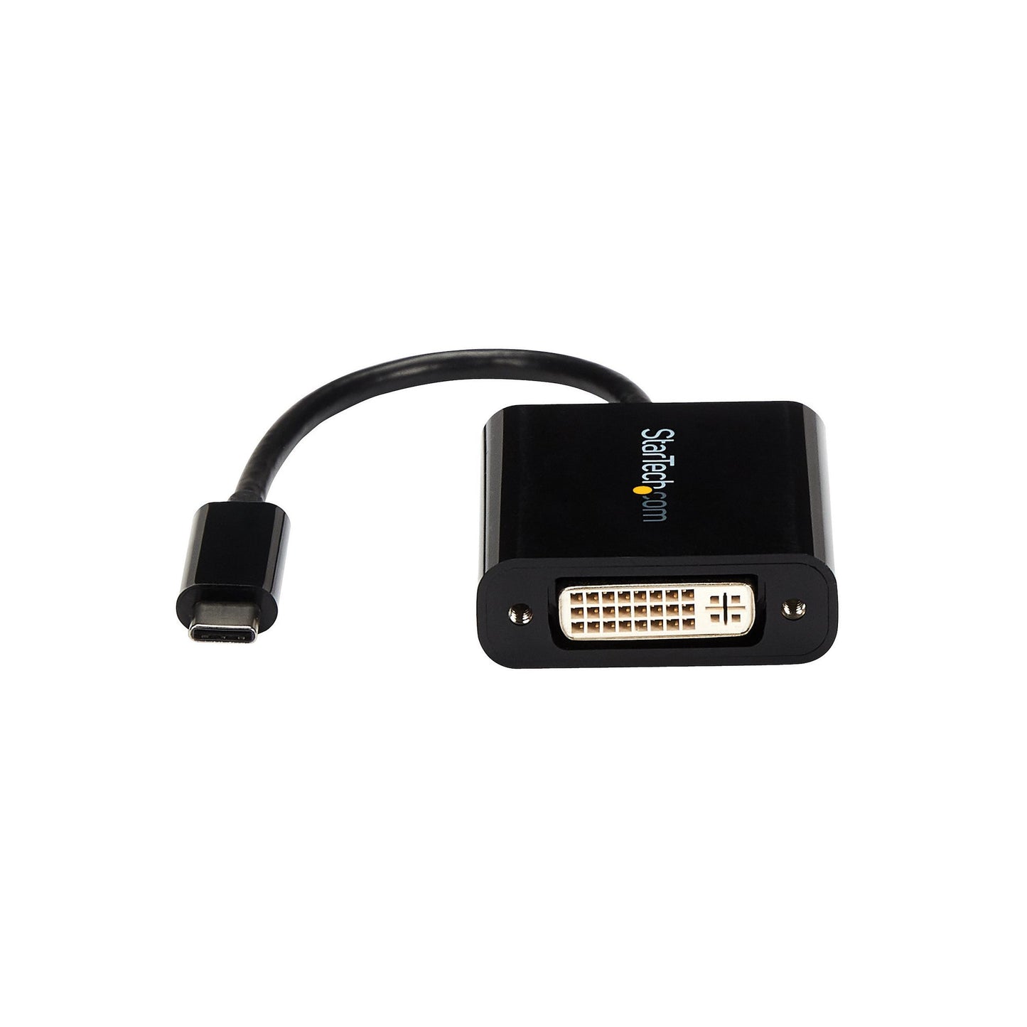 StarTech.com USB C to DVI Adapter - Black - 1920x1200 - USB Type C Video Converter Hub