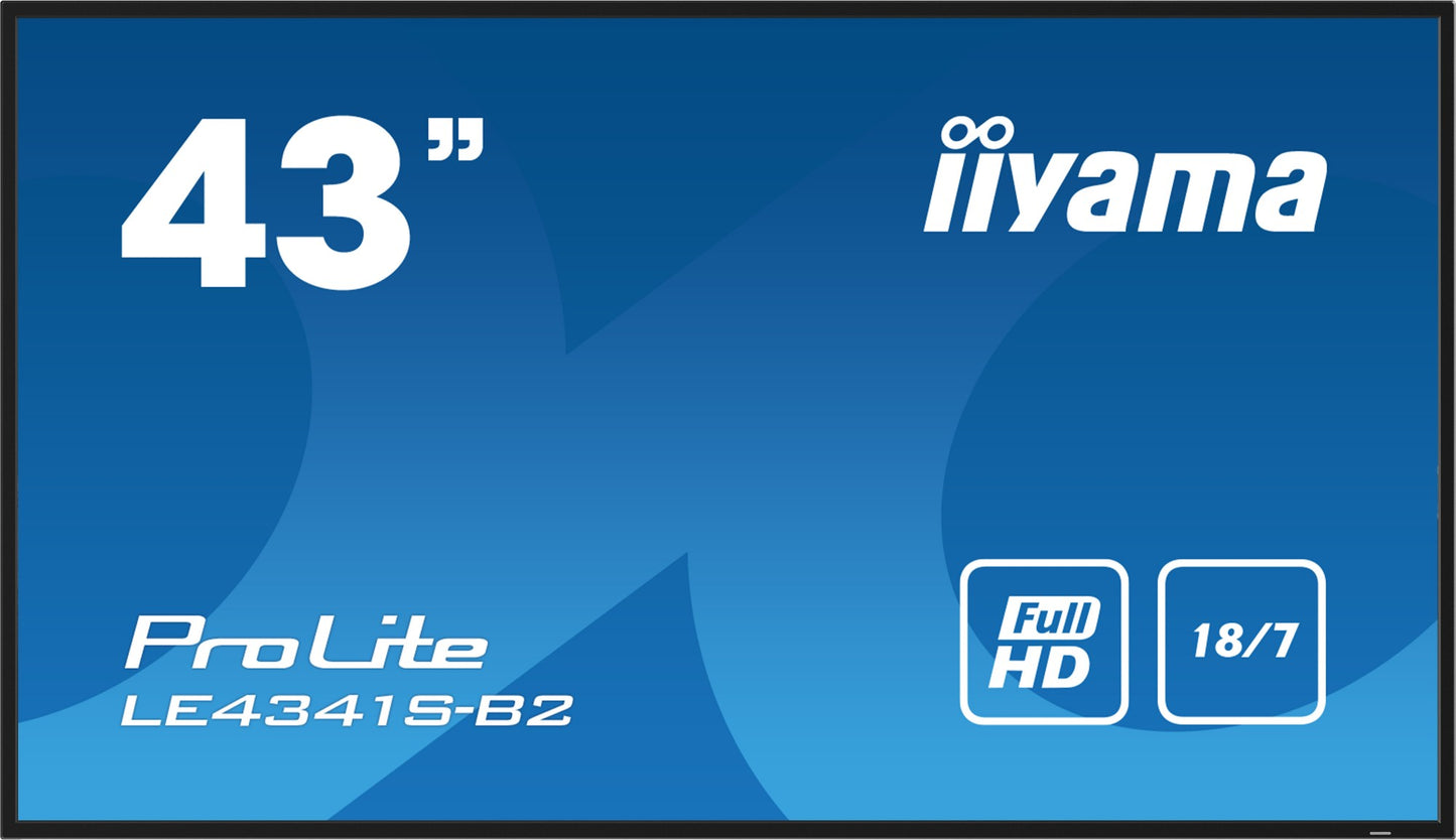 iiyama PROLITE LE4341S-B2 Digital signage flat panel 42.5" Full HD IPS Monitor