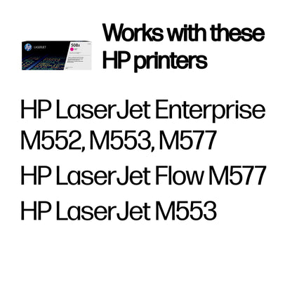 HP CF363X/508X Magenta Toner Cartridge (9.5K pages)