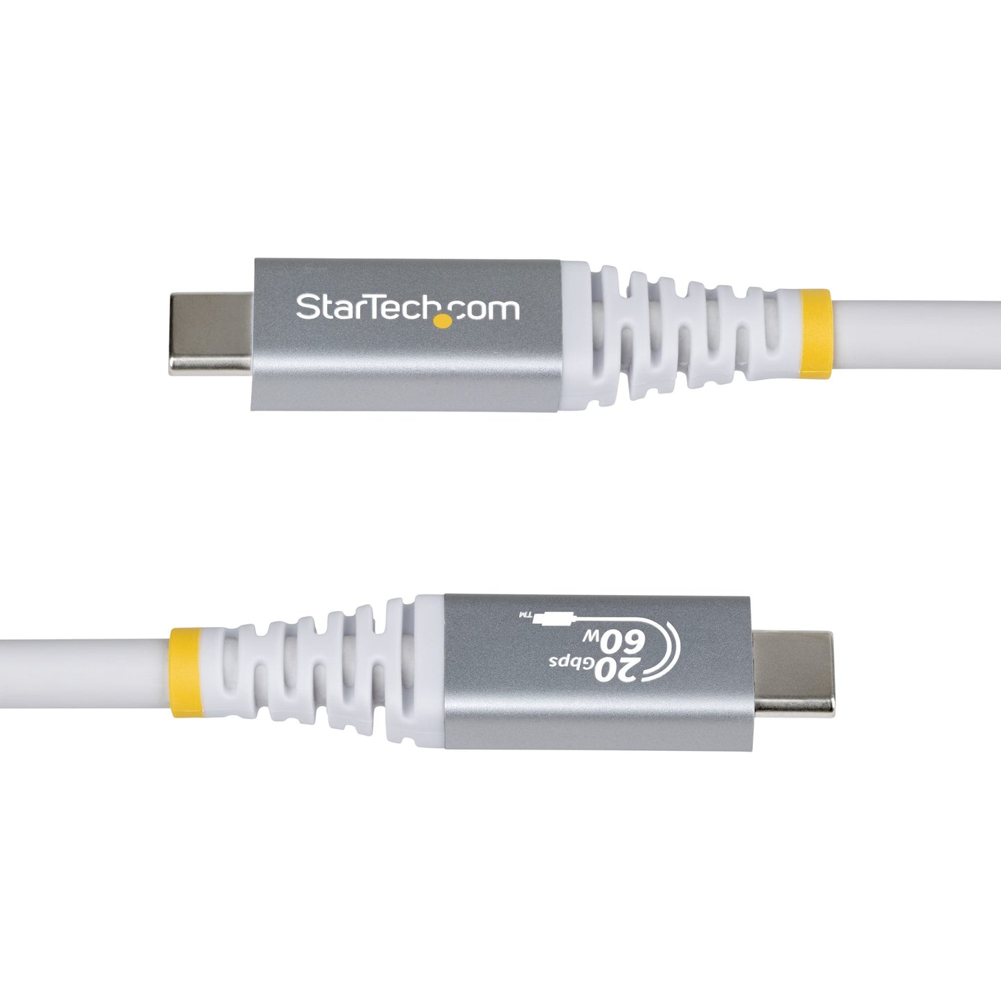 StarTech.com 3m (10ft) USB4 Cable, 20Gbps, USB-IF Certified USB-C Cable, 60W PD, 4K (White)