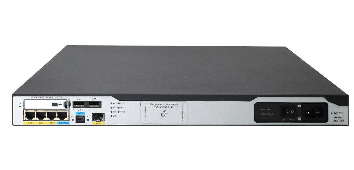 HPE Hewlett Packard Enterprise FlexNetwork MSR3024 wired router Gigabit Ethernet Grey Networking