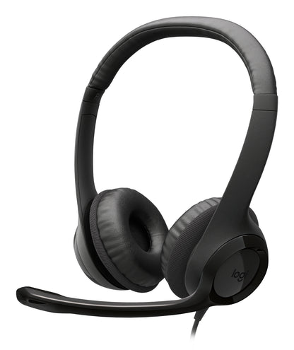 Logitech H390 Headset Wired Head-band Calls/Music USB Type-C Black