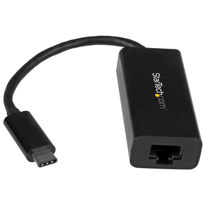 StarTech.com USB-C to Gigabit Ethernet Adapter, Black, Thunderbolt 3 / 4 Compatible