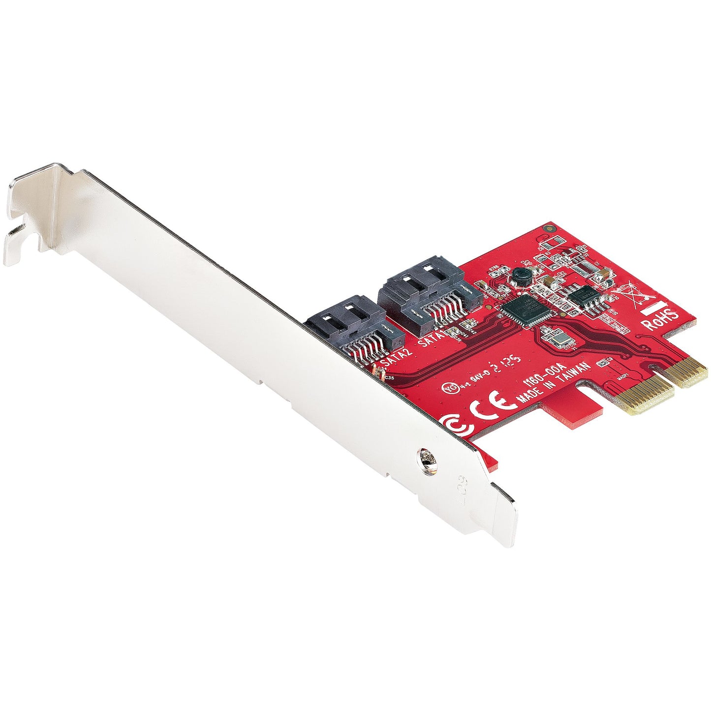 StarTech.com SATA PCIe Card - 2 Port PCIe SATA Expansion Card - 6Gbps - Full/Low Hub (2P6G)